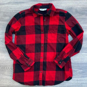 Old Navy "The Classic Shirt" Long Sleeve, red/black